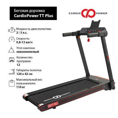 Беговая дорожка CardioPower TT Plus